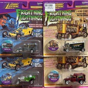 Johnny Lightning Frightning Lightnings Ghoulish Rods (4)